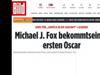 Bild zum Artikel: Ehre für „Zurück in die Zukunft“-Legende - Michael J. Fox bekommt seinen ersten Oscar
