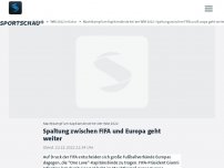 Bild zum Artikel: Machtkampf um Kapitänsbinde bei der WM 2022: Spaltung zwischen FIFA und Europa geht weiter