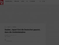 Bild zum Artikel: Sauber, Japan! Erst die Deutschen geputzt, dann die Umkleidekabine