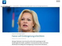 Bild zum Artikel: Faeser will Hürden für Einbürgerung senken