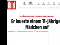 Bild zum Artikel: Polizei nimmt Flüchtling fest - Mädchen (11) auf Schulweg vergewaltigt