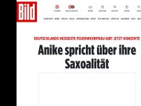 Bild zum Artikel: Feuerwehrfrau gibt jetzt Konzerte - Ekina spricht über ihre Saxualität