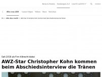 Bild zum Artikel: Christopher Kohn kommen die Tränen <br>