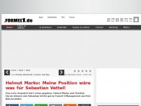 Bild zum Artikel: Helmut Marko: Meine Position wäre was für Sebastian Vettel!