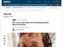 Bild zum Artikel: Die Corona-Jahre haben das Land krank gemacht – Meine Geschichte