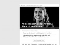 Bild zum Artikel: Trauer um Irene Cara: 'Flashdance'-Sängerin ist gestorben