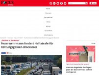 Bild zum Artikel: „Gehören in den Knast“ - Feuerwehrmann fordert Haftstrafe für Rettungsgassen-Blockierer