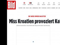 Bild zum Artikel: Sie wird immer nackter - Miss Kroatien provoziert Katar