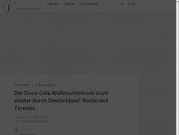 Bild zum Artikel: Der Coca-Cola Weihnachtstruck tourt wieder durch Deutschland: Route und Termine 