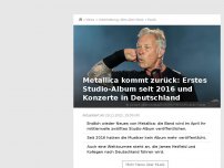 Bild zum Artikel: Neues Album und Konzerte in Deutschland: Metallica sind zurück