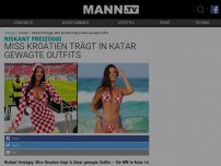 Bild zum Artikel: Kurios: 'Miss Kroatien' zeigt sich bei WM in Katar riskant freizügig
