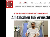 Bild zum Artikel: Schwerer OP-Fehler in Berlin! - Am falschen Fuß erwischt