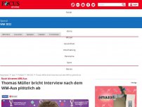 Bild zum Artikel: Nach bitterem WM-Aus - Müller deutet Rücktritt aus DFB-Team an: „Habe es mit Liebe getan“