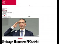 Bild zum Artikel: Umfrage-Hammer: FPÖ zieht der SPÖ davon
