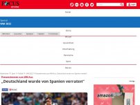 Bild zum Artikel: Pressestimmen zum WM-Aus - „Deutschland wurde von Spanien verraten“