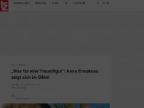 Bild zum Artikel: „Was für eine Traumfigur“: Anna Ermakova zeigt sich im Bikini