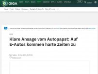 Bild zum Artikel: E-Autos vor dem Absturz: Autopapst verkündet Hiobsbotschaft