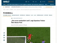 Bild zum Artikel: „Das muss manipuliert sein“, sagt Spaniens Trainer über dieses Foto