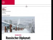 Bild zum Artikel: Russischer Diplomat: Europa erhält kein Öl mehr von uns