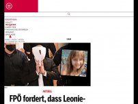 Bild zum Artikel: FPÖ fordert, dass Leonie-Mörder Strafe in Afghanistan absitzen
