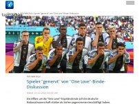 Bild zum Artikel: Spieler 'genervt' von One-Love-Binde-Diskussion