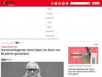 Bild zum Artikel: „Colonia Duett“-Star: Karnevalslegende Hans Süper im Alter von...