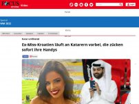 Bild zum Artikel: Katar unfiltered: Ex-Miss-Kroatien läuft an Katarern vorbei,...