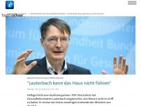 Bild zum Artikel: FDP-Vize Kubicki 'Lauterbach kann das Haus nicht führen'