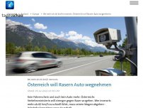 Bild zum Artikel: Österreich will extremen Rasern das Auto wegnehmen