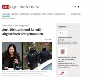 Bild zum Artikel: Groß-Razzia in Reichsbürgerszene: Auch Richterin und Ex-AfD-Abgeordnete festgenommen