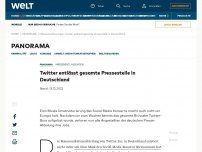 Bild zum Artikel: Twitter entlässt gesamte Pressestelle in Deutschland