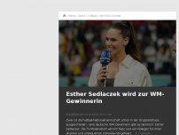 Bild zum Artikel: Esther Sedlaczek wird zur WM-Gewinnerin