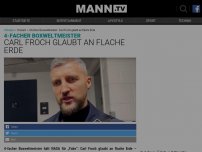 Bild zum Artikel: VIDEO: 4-facher Boxweltmeister behauptet beweisen zu können, dass die Erde flach ist