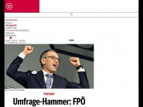 Bild zum Artikel: Umfrage-Hammer: FPÖ schon bei 30%