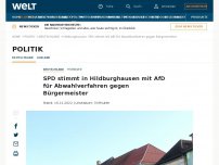 Bild zum Artikel: SPD stimmt in Hildburghausen mit AfD für Abwahlverfahren gegen Bürgermeister