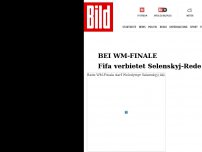 Bild zum Artikel: Bei WM-Finale - Fifa verbietet Selenskyj-Rede