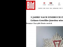 Bild zum Artikel: 3 Jahre nach Einbruch in Dresden - Grünes-Gewölbe-Juwelen wieder da!