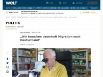Bild zum Artikel: „Wir brauchen dauerhaft Migration nach Deutschland“