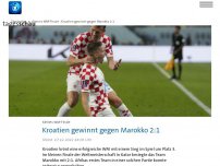 Bild zum Artikel: FIFA WM 2022: Kroatien schlägt Marokko im Spiel um Platz drei