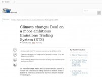 Bild zum Artikel: Press release - Climate change: Deal on a more ambitious Emissions Trading System (ETS)