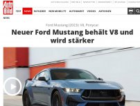 Bild zum Artikel: Ford Mustang (2023): V8, Ponycar Neuer Ford Mustang behält V8 und wird stärker