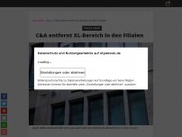 Bild zum Artikel: C&A entfernt XL-Bereich in den Filialen  