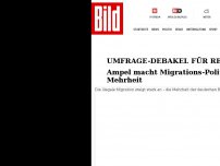 Bild zum Artikel: Umfrage-Debakel für die Ampel - Mehrheit der Deutschen gegen mehr Migration!