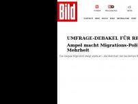 Bild zum Artikel: Umfrage-Debakel für Regierung - Ampel macht Migrations-Politik gegen die Mehrheit