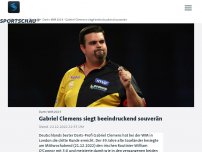 Bild zum Artikel: Gabriel Clemens siegt beeindruckend souverän