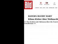 Bild zum Artikel: Bayern bleibt hart - Klima-Kleber über Weihnachten hinter Gittern