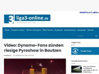 Bild zum Artikel: Video: Dynamo-Fans zünden riesige Pyroshow in Bautzen