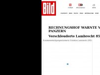 Bild zum Artikel: Rechnungshof warnte vor Pannen-Panzern - Verschleuderte Lambrecht 850 Millionen Euro?