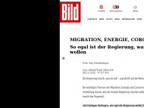Bild zum Artikel: Migration, Energie, Corona - So egal ist der Regierung, was die Deutschen wollen