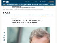 Bild zum Artikel: „Die Formel 1 ist in Deutschland ein Trauerspiel zum Fremdschämen“